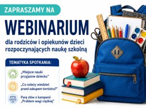 Miniaturka artykułu Webinar dla rodziców i opiekunów dzieci rozpoczynających naukę w roku szkolnym 2026/2027